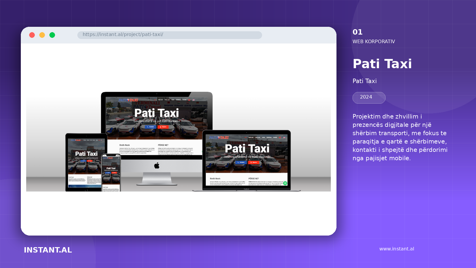Pamje nga projekti Pati Taxi