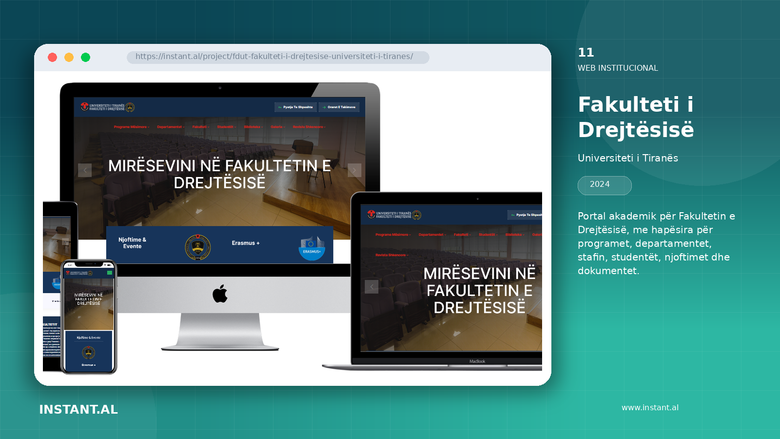 Pamje nga projekti Fakulteti i Drejtësisë