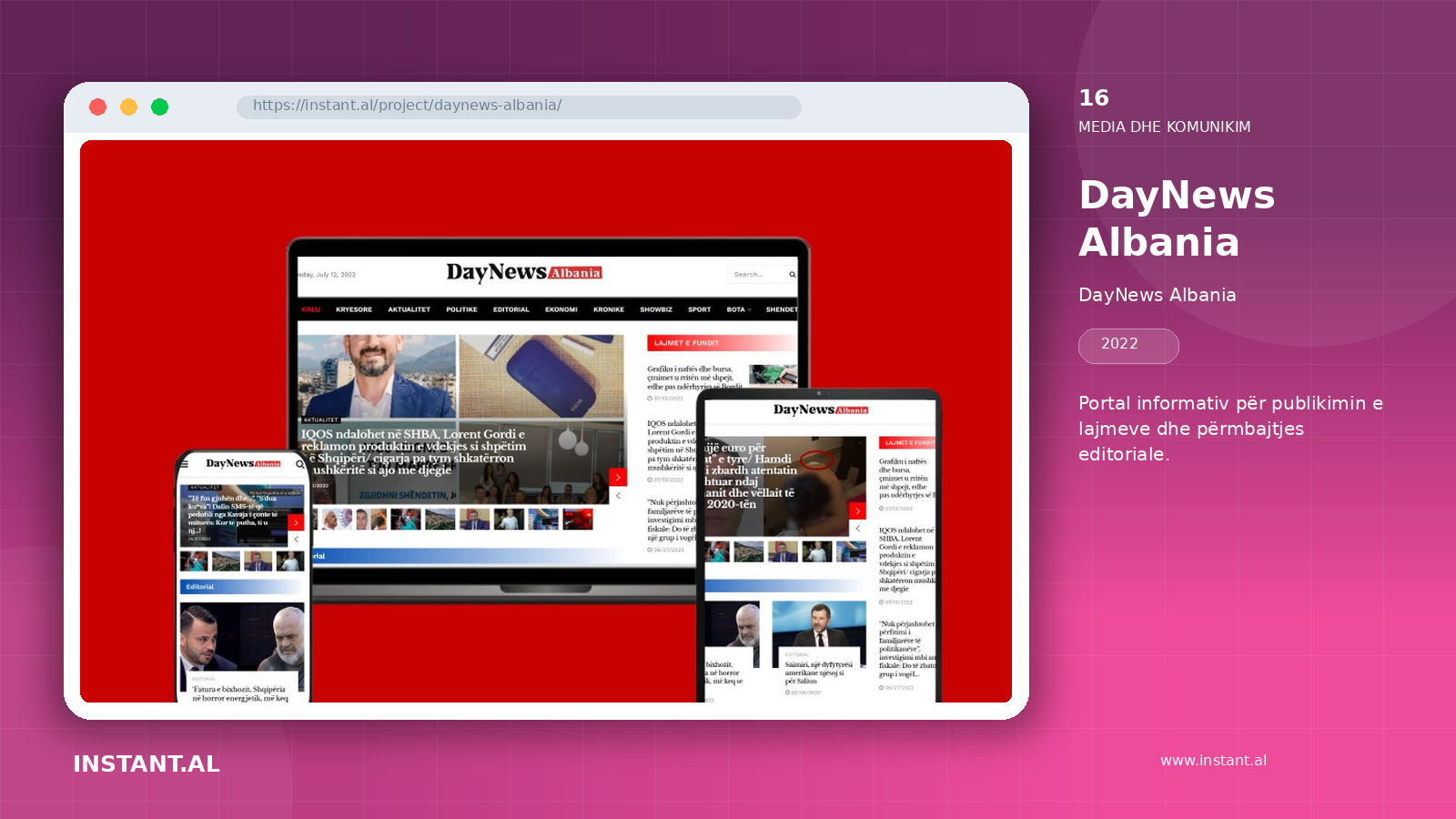 Pamje nga projekti DayNews Albania