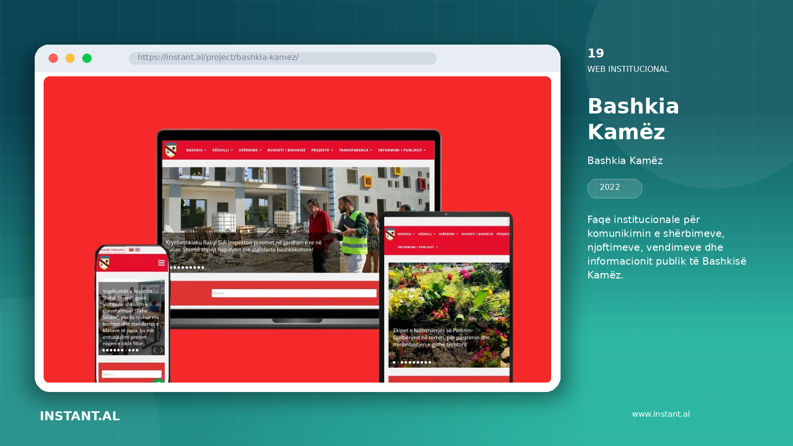 Pamje nga projekti Bashkia Kamëz