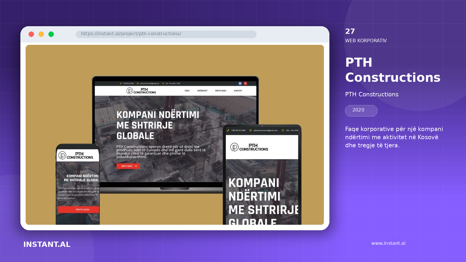Pamje nga projekti PTH Constructions