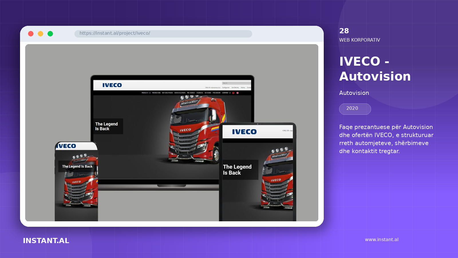 Pamje nga projekti IVECO - Autovision