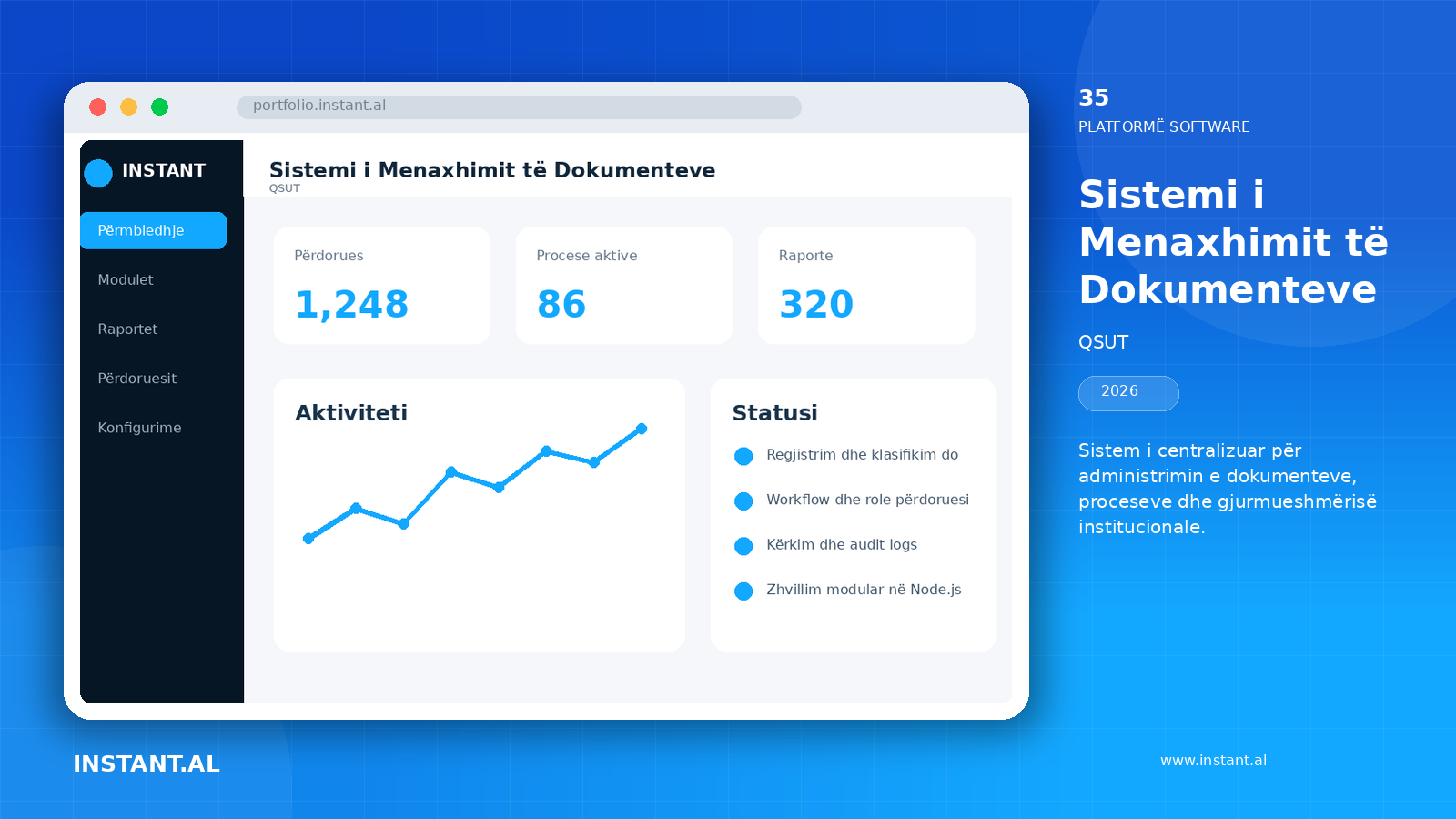 Pamje nga projekti Sistemi i Menaxhimit të Dokumenteve