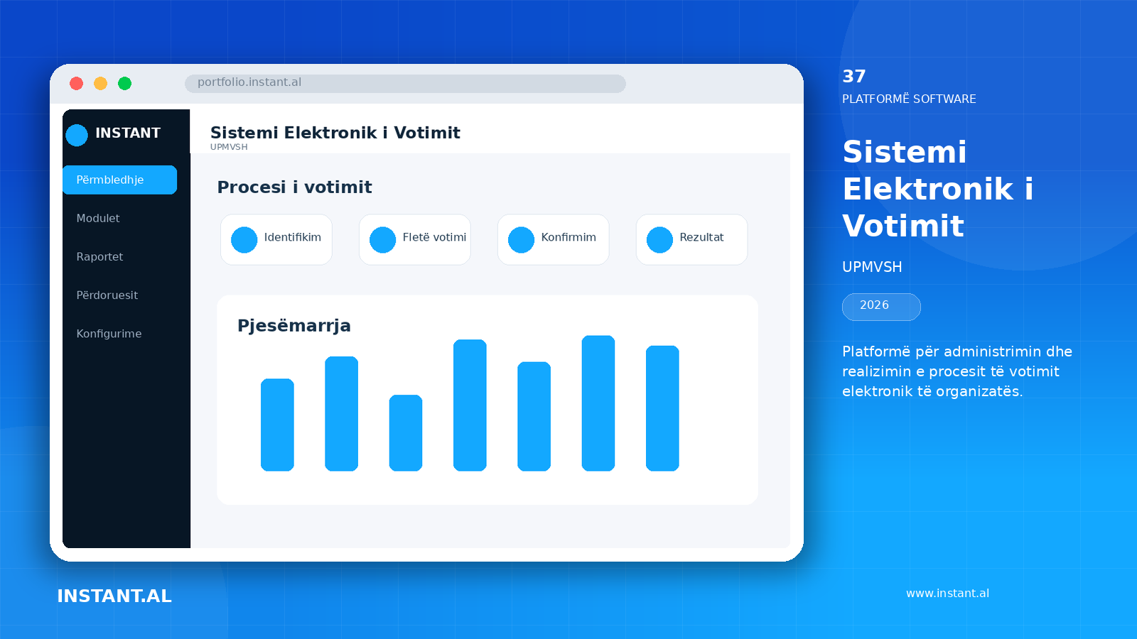 Pamje nga projekti Sistemi Elektronik i Votimit