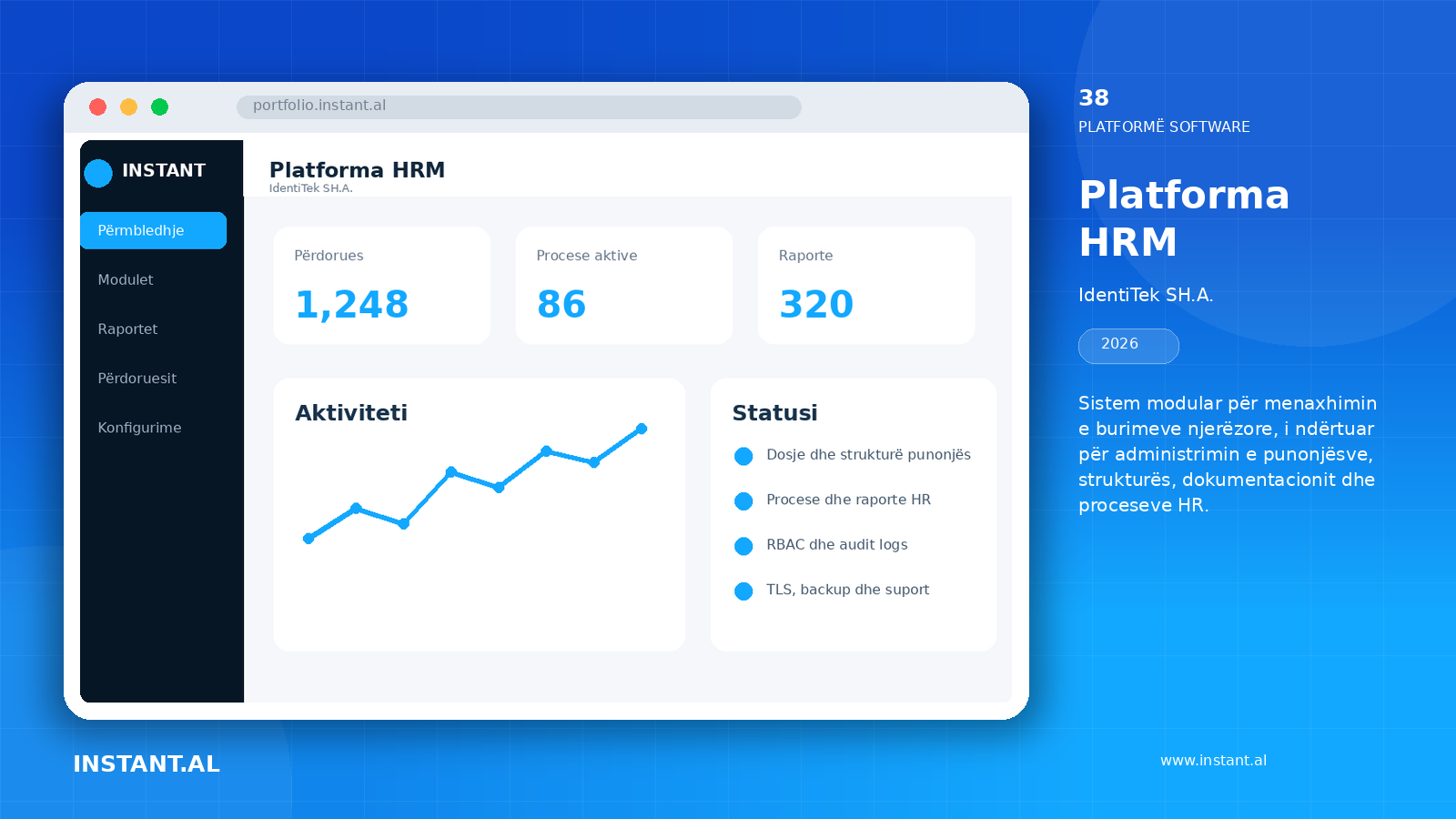 Pamje nga projekti Platforma HRM