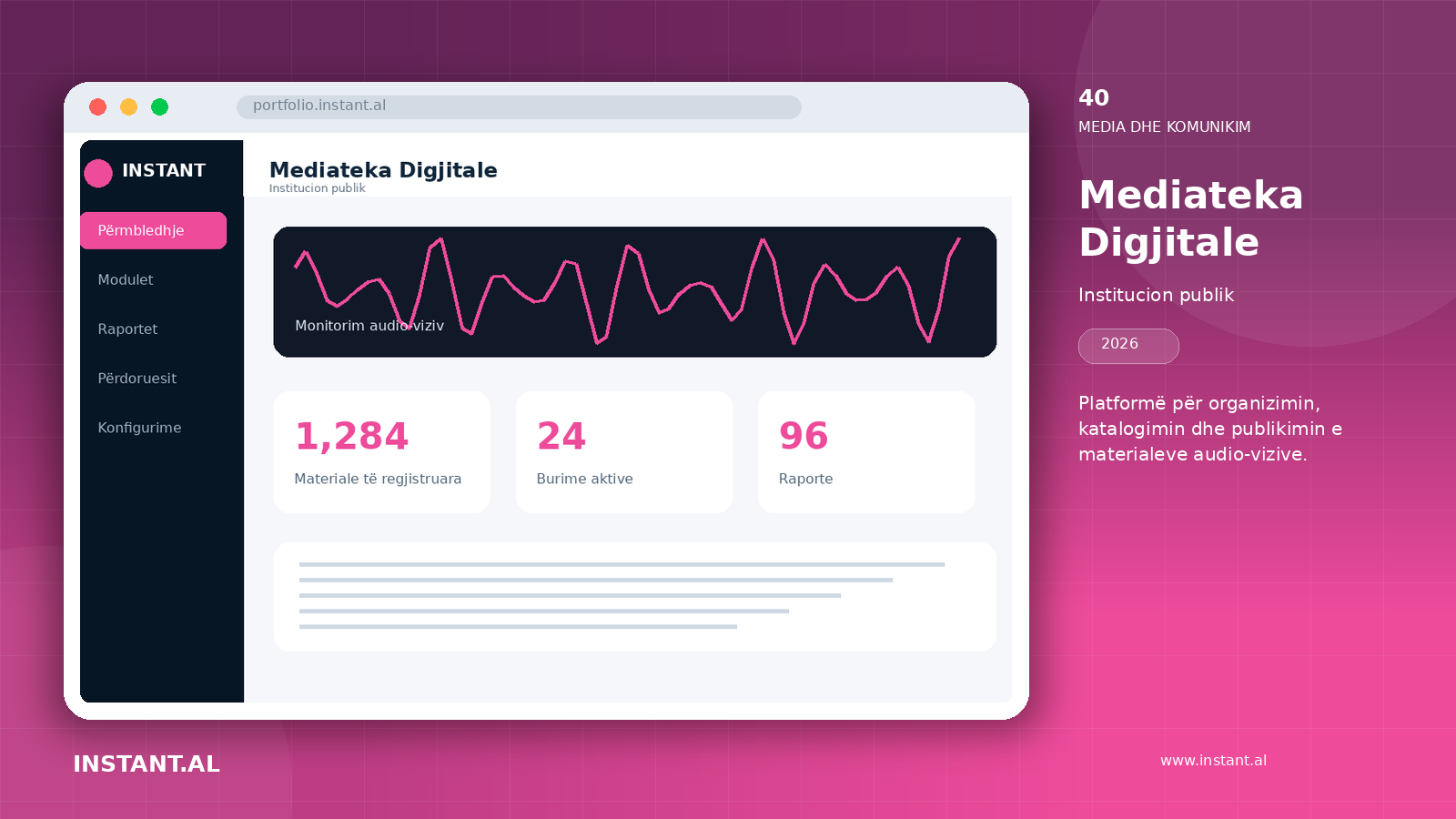 Pamje nga projekti Mediateka Digjitale