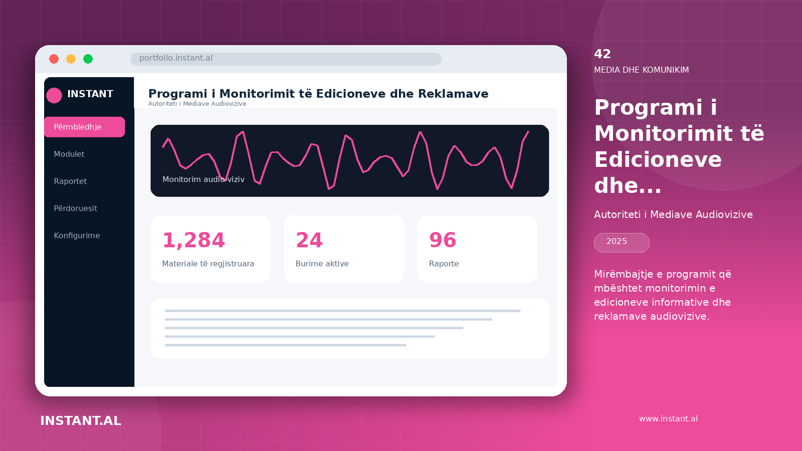 Pamje nga projekti Programi i Monitorimit të Edicioneve dhe Reklamave